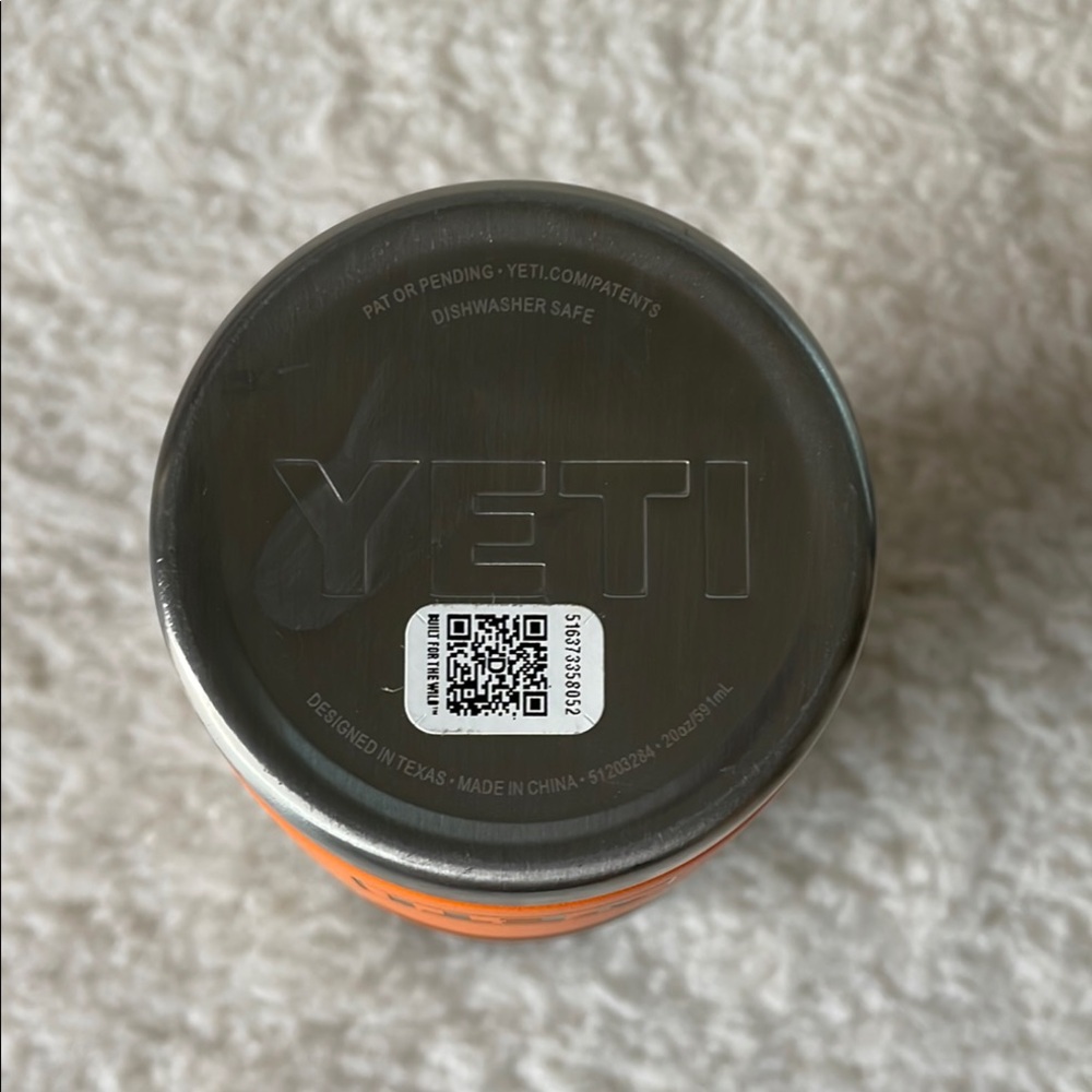 NWT YETI Rambler 20oz Tumbler - Orange - Picture 6 of 6